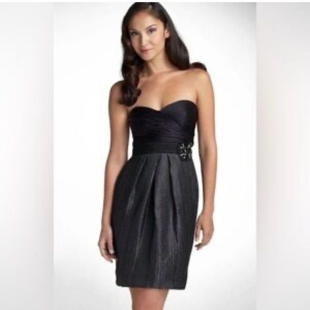 BCBG MaxAzaria black strapless cocktail dress, Women’s 4